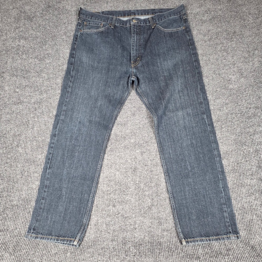 Levi Strauss & Co 505 Mens Jeans Dark Wash Straight Fit W40 L30
